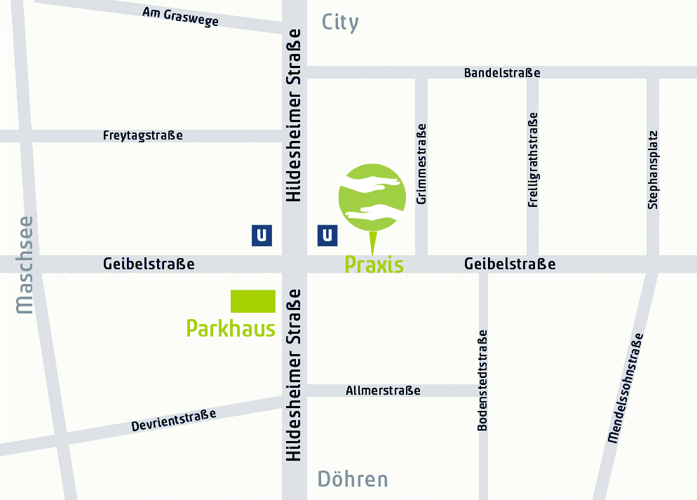 Anfahrtsskizze Südstadt Hannover